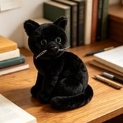 PLPPYFS Chongker Weighted Stuffed Animals, Sitting-Cats-with-Head-Turned-Aside Series Soothing Doll Handmade Realistic Cat P Doll Lifelike Real Cat Size Companion P Doll