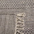 thumbnail image 5 of Safavieh Montauk Collection MTK330N Handmade Tassel Cotton Area Rug, 4' x 6', Ivory / Anthracite, 5 of 5