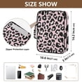 thumbnail image 3 of Haosy Accordion File Organizer Zipper Binder 500 Sheet 6-Tab Expanding File Folder Multi-Pocket 1.2 Inch 3 Ring Pink Leopard, 3 of 7