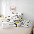 thumbnail image 6 of Homewish Crane Bulldozer Excavator 7-Piece Twin Bedding Sets,Equipped Truck Bedding Comforter Set,White Yellow Sheet Sets,Microfiber Bedroom Decor, 6 of 8