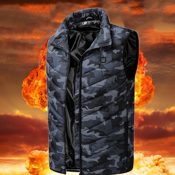 Heated Vest,Unisex Winter Hooded Heated Vests Outerwear for Men Women,Lightweight USB Rechargeable Electric Heated Clothing Vest with 3 Heating Levels