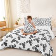 thumbnail image 4 of Manfei Cool Motorcycle 7-Piece Twin Bedding,Speed Games Bedding Comforter Set,White,Reversible, 4 of 7