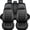 Black, variant on 5-Seat Full Set Faux Leather Car Seat Covers, Universal Fit with Breathable Padding, Airbag Compatible and Easy Installation for Cars, Sedans, SUVs and Trucks, Black