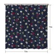 thumbnail image 5 of Pioneer Flower Floral Print Pattern Shower Curtain 72"x72" ,Bathroom Decorative Shower Curtains Set with 12 Hooks,Modern Waterproof Washable Shower Curtain, 5 of 6