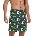 thumbnail image 2 of Logiee Green Frogs Print Men's Pajama Shorts with Drawstring & Pockets,Sleep Shorts for Men,Sleepwear Bottoms,Elastic Waistband Loungewear-4X-Large, 2 of 6
