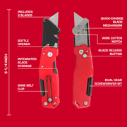 Hyper Tough 7-in-1 Multi-function Lockback Utility Knife