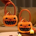 thumbnail image 6 of Nrmvnmi 2024 1pc Halloween Trick Or Treat Bags Halloween Trick or Treat Bucket Pumpkin Candy Large Cloths Bags Face Halloween Bucket Multipurpose Goodie Bag For Kids, 6 of 6