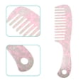 thumbnail image 4 of Unique Bargains 1 Pcs Hair Comb Wide Tooth Anti-Static for Curly Hair Detangling Comb Easy Detangling Wet and Dry Pink, 4 of 7