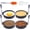 Black 4 pcs of 4” with accessories, variant on TrendMallOasis Egg Rings for Griddle, 4-Pack 4" Stainless Steel Molds with Anti-Scald Handles & Accessories