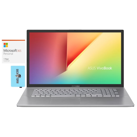 ASUS Vivobook X712 17.3in HD  LED Backlit Display Laptop (Intel i5-1035G1 4-Core, 20GB RAM,, 128GB m.2 SATA SSD   500GB HDD, W11H S-Mode) w/MS 365 Personal, Hub