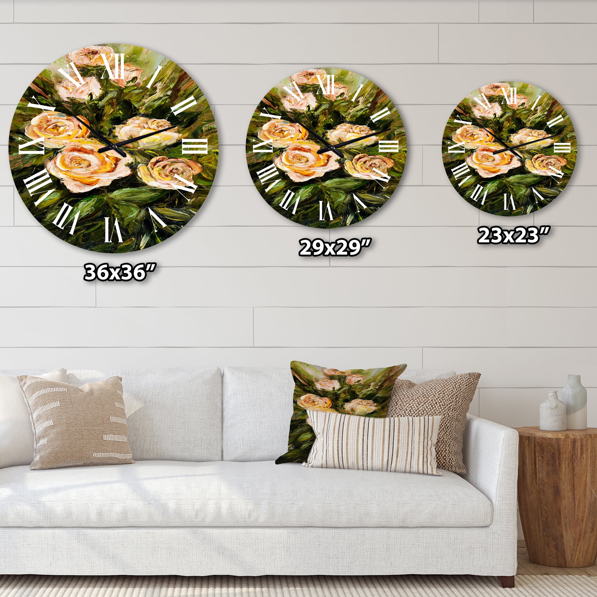 Designart 1 in Quartz Traditional Wall Clock