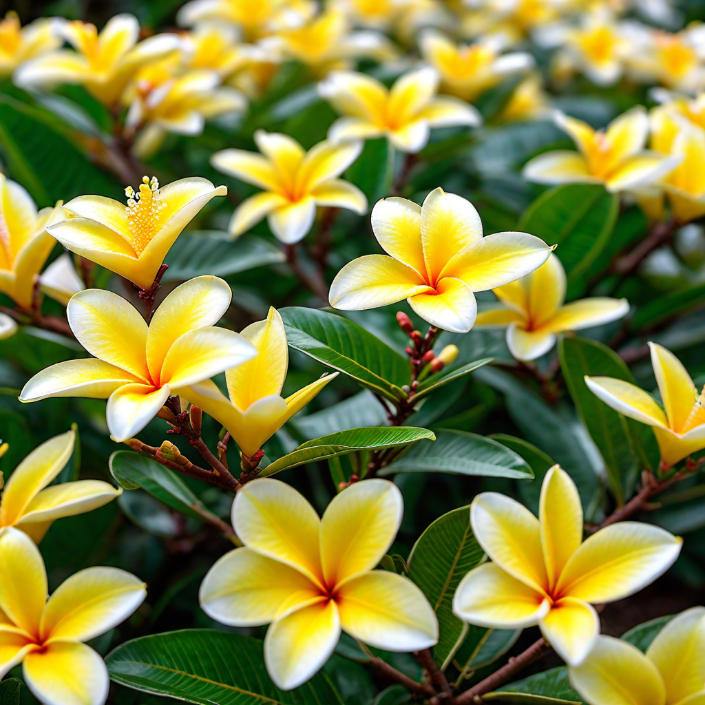 BloomVivid  11  inch Yellow Plumeria Plant Live Plants Full Sun, Attract Birds