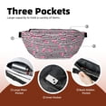 thumbnail image 2 of Sigee Flamingos for Multi-functional Belt Bag for Men and Women With Adjustable Strap For Travel Running Hiking, 2 of 8