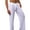 White, variant on UDIYO Casual Men Solid Color Drawstring Homewear Yoga Pants Loose Pajama Trousers