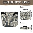 thumbnail image 2 of Haosy Hand-drawn Mushrooms Golf Mallet Putter Cover Strong Magnetic Leather Golf Club Headcover Closure, 2 of 7