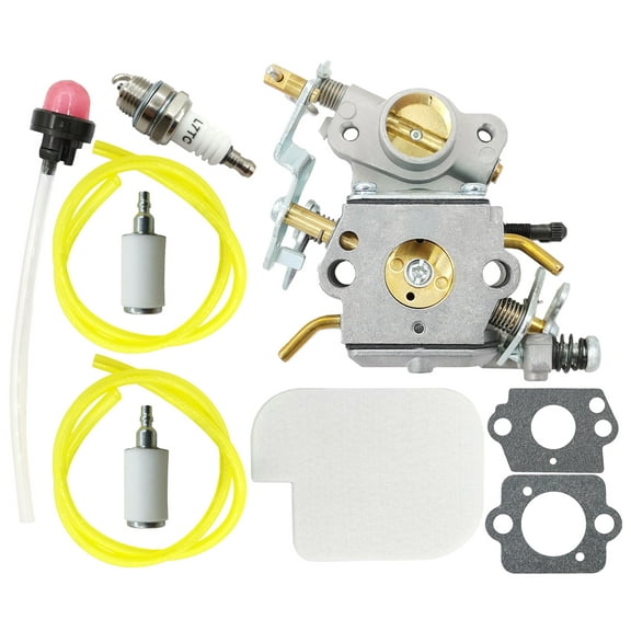 P3314 Carburetor C1M-W26 for Poulan Chainsaw P3416 P3816 P4018 PP3416 PP3516 PP3816 PP4018 PPB3416 PPB4018 PPB4218 S1970, with Air Filter Fuel Line Tune-up Kit