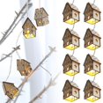 thumbnail image 1 of Christmas Decorations Hangs Wooden House Christmas Ornament Light String Decorations For Holiday Decor For Parties Home Decoration Giving Realistic Design Christmas string lights, 1 of 8