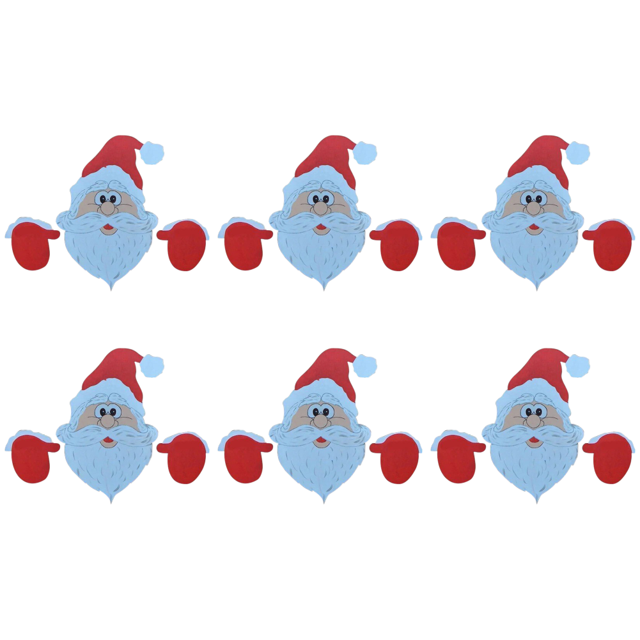 Letreros Navideños para El Jardín Regalo Fiesta Navidad Con Valla Papá Noel Color Rojo