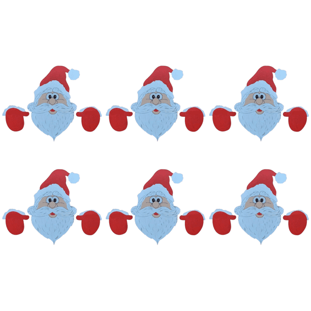 Letreros Navideños para El Jardín Regalo Fiesta Navidad Con Valla Papá Noel Color Rojo