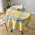thumbnail image 1 of Nordic Style Round Long Tablecloth Simple Waterproof Restaurant Hotel Household Round Dining Table Tablecloth Printing, 1 of 7