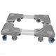 thumbnail image 5 of Base ajustable para lavadora, base ajustable multifuncional con freno para secadora, refrigerador, color gris, 5 of 15