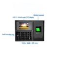 thumbnail image 4 of Time Clock,Attendence Machine A4 Fingerprint Time Attendance Machine Password Swipe Card, 4 of 5