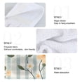 thumbnail image 4 of Haosy 2 Pack Kitchen Wash Cloths with Hanging Loops Absorbent Absorbent Quick Drying Hand Towels, Peach Floral with Gingham, 4 of 7