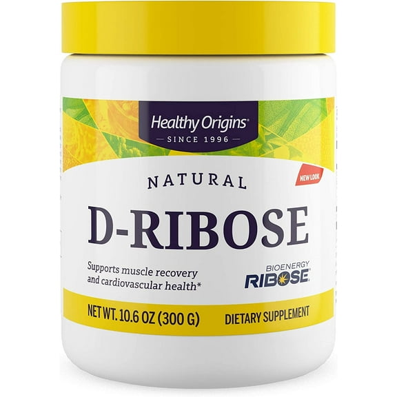 Healthy Origins Natural D-Ribose Powder, 60 Servings
