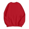 thumbnail image 4 of NexTorq Love Sweatshirt - Women's Fashionable Casual Long-Sleeved Valentine's Day Heart Print Pullover Sweatshirt E7-Red L, 4 of 5