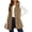 (Fashion 69)Khaki, variant on Aimik Womens Fleece Hooded Vest Coat Sleeveless Button Down Cardigan Cable Knit Plush Gilet Winter Outerwear for Layering Outfits