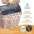thumbnail image 2 of Peach Print Insulated Cooler Backpack - 20L High-Capacity Soft Cooler Bag for Camping, Beach & Picnic, Leakproof Lunch Backpack with Vibrant Kawaii Peach Fruit Design, Keeps Food & D, 2 of 3