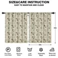 thumbnail image 2 of Blackout Kids Curtains,Beige Leaf Butterfly Pattern Childrens Insulated Curtains Set Of 2,Bedroom Essentials,Toddler Room Decor 42"x54", 2 of 5