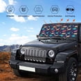 thumbnail image 5 of Kdxio Cartoon Dinosaur Print Front Windshield Sun Shade,Folding Auto Sunshade for Car Truck SUV-, 5 of 7