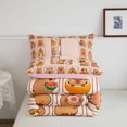thumbnail image 5 of meiyoeat Brown Capybara Queen Comforter Set,Kawaii Animals Letter Print L Comforter Sets Queen,Pink Reversible,3Pcs,1 Comforter And 2 Pillowcases, 5 of 7
