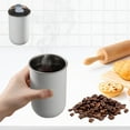 thumbnail image 1 of Taza de café de acero inoxidable | Taza de enjuague bucal multiusos: soporte duradero para cepillo de dientes, taza de leche | Blanco Azul | 7,5x7,5x13,5cm | Vasos familiares portátiles, 1 of 6