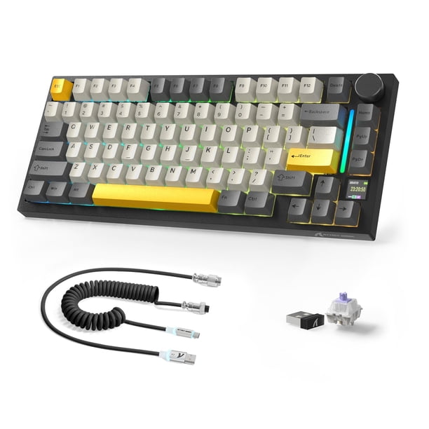 A.JAZZ X820Ultra Teclado Mecánico Gaming Inalámbrico 75% RGB