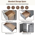 thumbnail image 4 of 36 inch Shaker Style Free-Standing Bathroom Vanity Cabinet with Ceramic Sink, 4 Soft-close Drawers and 2 Soft-close doors, 4 of 9