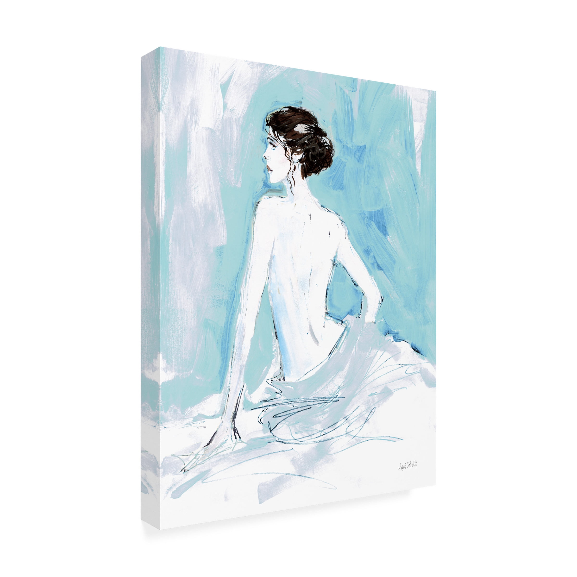 Trademark Fine Art 'Nude II' Canvas Art by Anne Tavoletti