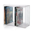 thumbnail image 1 of Organizador de DVD StorI, apilable, de plástico transparente, con capacidad para 14 fundas, 1 of 9