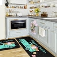 thumbnail image 3 of Set of 2 Easter Kitchen Rugs and Mats for Floor Non-Slip Backing Easter Eggs Bunny Mat Easter Outdoor Decorations Anti Fatigue Kitchen Rug Sets with Runner (17"x47.2"+17"x30", Easter 03), 3 of 7