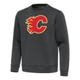 thumbnail image 2 of Men's Antigua Pewter Calgary Flames Relevant Lightweight Pullover Sweatshirt, 2 of 3