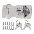 thumbnail image 2 of Hasp Lock, 2 Packs 2.5 Po Verrouillage à Clé Installation Facile, 2 of 8