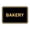 Black Gold, variant on Classic Bakery Sign (Ivory/Dark Brown) - Small