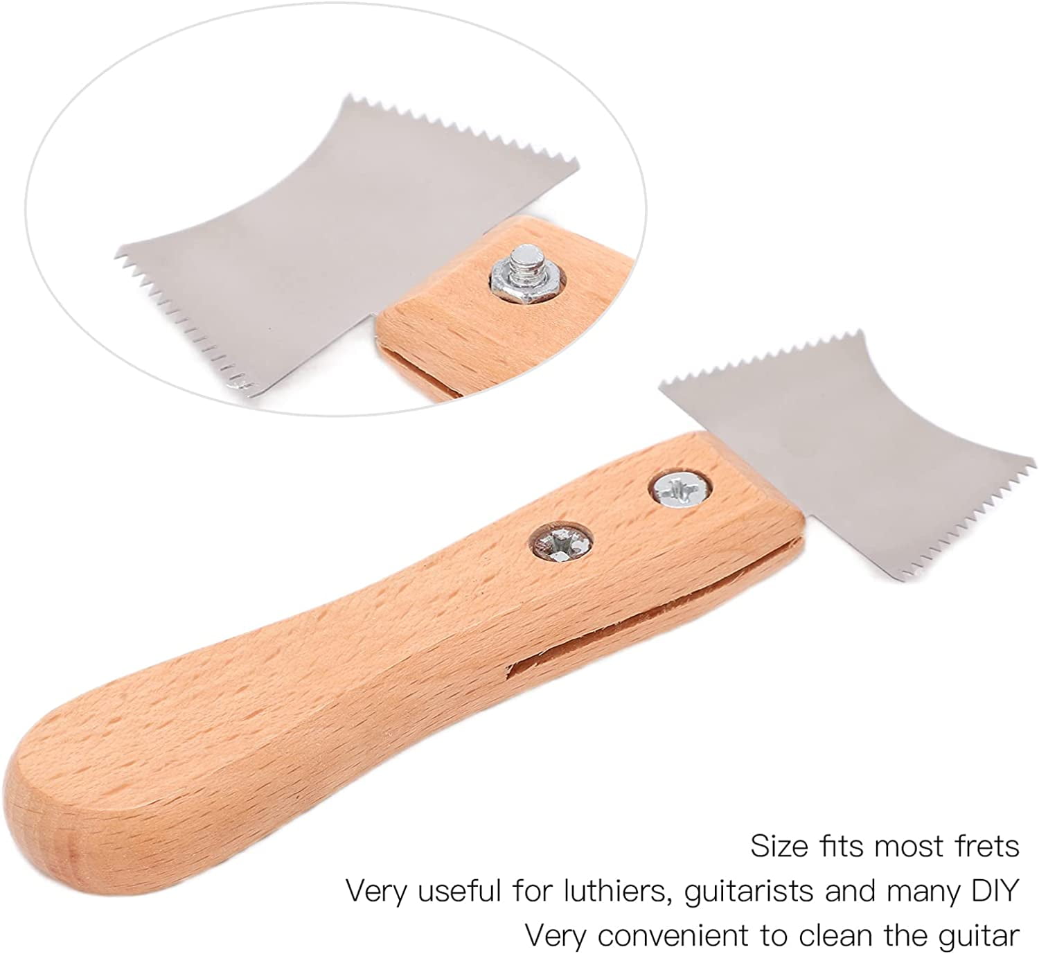 ABCISI Wooden Guitars Frets Knife, Lightweight Convenient Guitar Slot Saw Blade for Music Instrument for Cleaning, Luthier Tools (M02835)