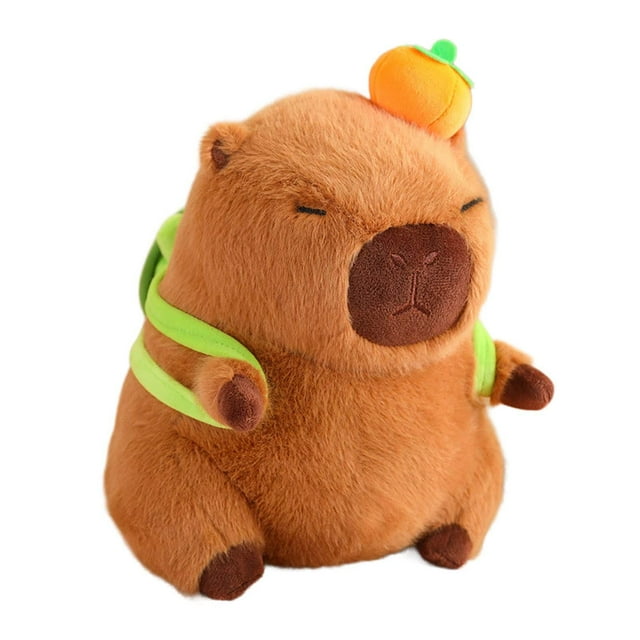 Muñeco de Peluche de carpincho Strade Fareast Limited decoración del hogar 30 cm naranja marrón oscuro