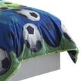 thumbnail image 3 of Riverbrook Home 4 Piece Comforter Set, Full, Blue/White, Soccer League, Polyfill, 3 of 5
