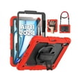 thumbnail image 1 of Case for iPad Air 11 inch 7th 6th Generation M3 M2 2025 2024, Heavy Duty Shockproof Protective Cover with Screen Protector, Stand and Hand/Shoulder Strap, 1 of 7