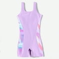 thumbnail image 6 of WRKEKC Girls One Piece Swimsuit Printed Color Block Strap Tank Style with Lining Beach 8-12 Years, 6 of 8