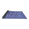 thumbnail image 2 of Ahgly Company Indoor Rectangle Abstract Blue Contemporary Area Rugs, 2' x 5', 2 of 4