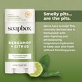 thumbnail image 4 of Soapbox Aluminum Free Deodorant, Bergamot & Citrus Scented Deodorant, Scented Aluminum-Free Natural Deodorants, 2.65oz, 4 of 7